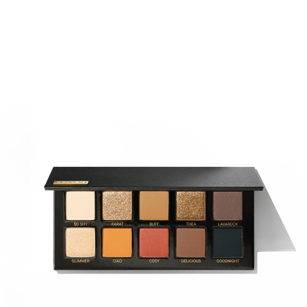 Vieve Essential Eyeshadow Palette showcasing a range of pigmented shades. Vieve is among the top European makeup brands.